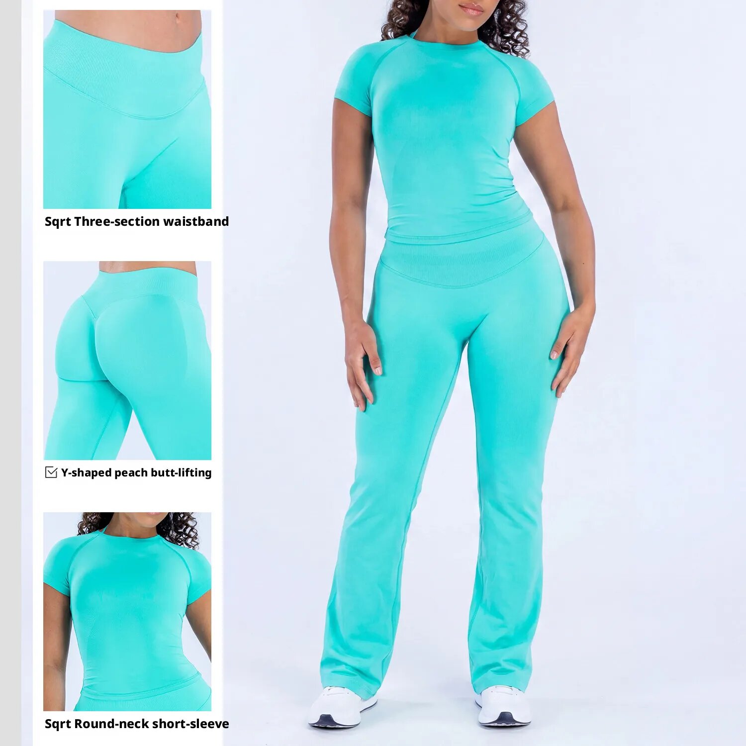 Yoga Fitness Leggings - طقم يوجا نسائي من دينيف مكون