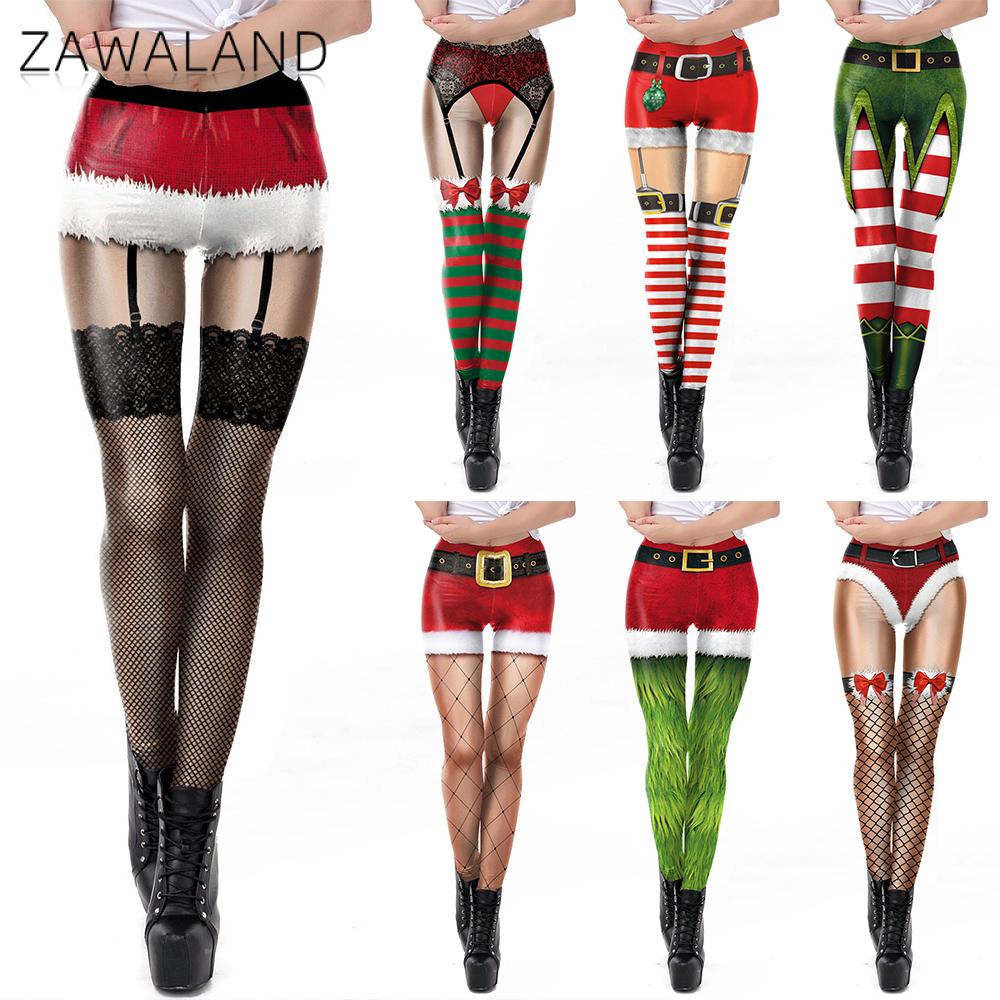 Yoga Fitness Leggings - Zawaland عيد الميلاد اليوغا طماق للنساء