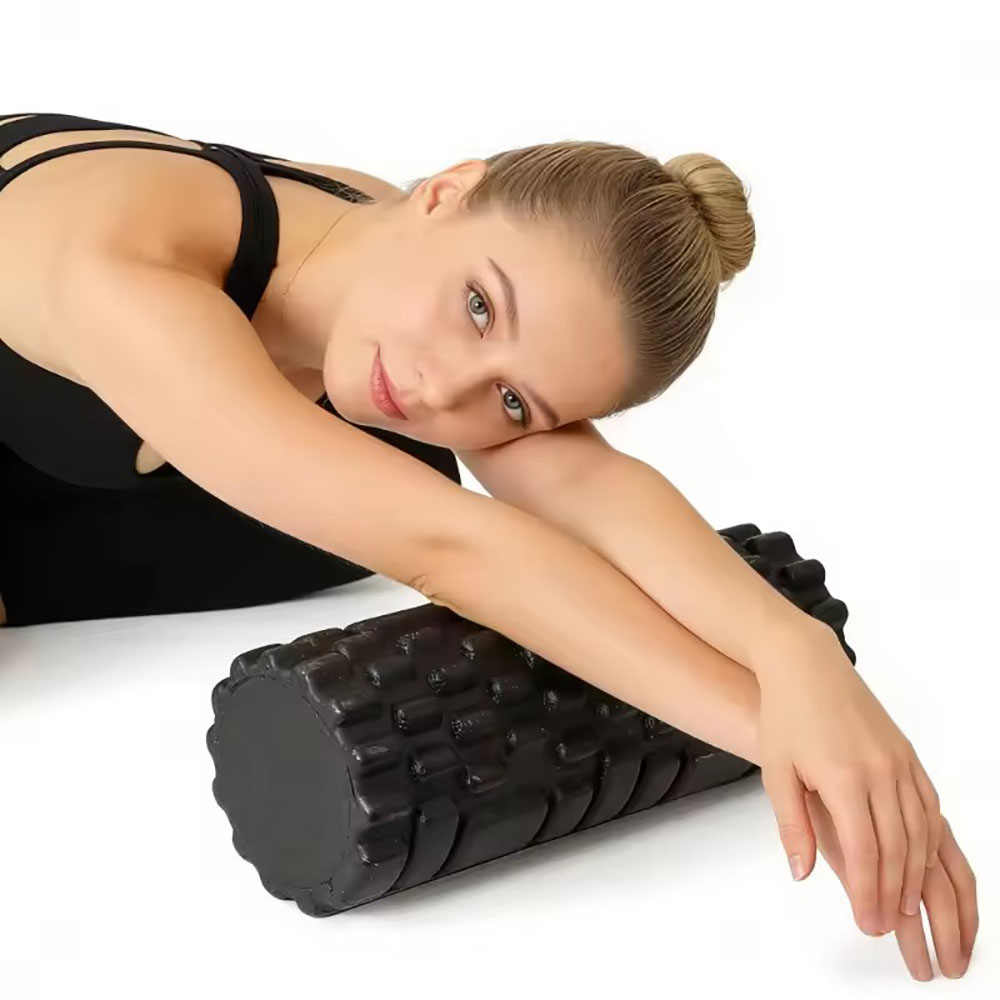 Yoga Fitness Wheel - أسطوانة رغوية بطول 33 سم لتدليك