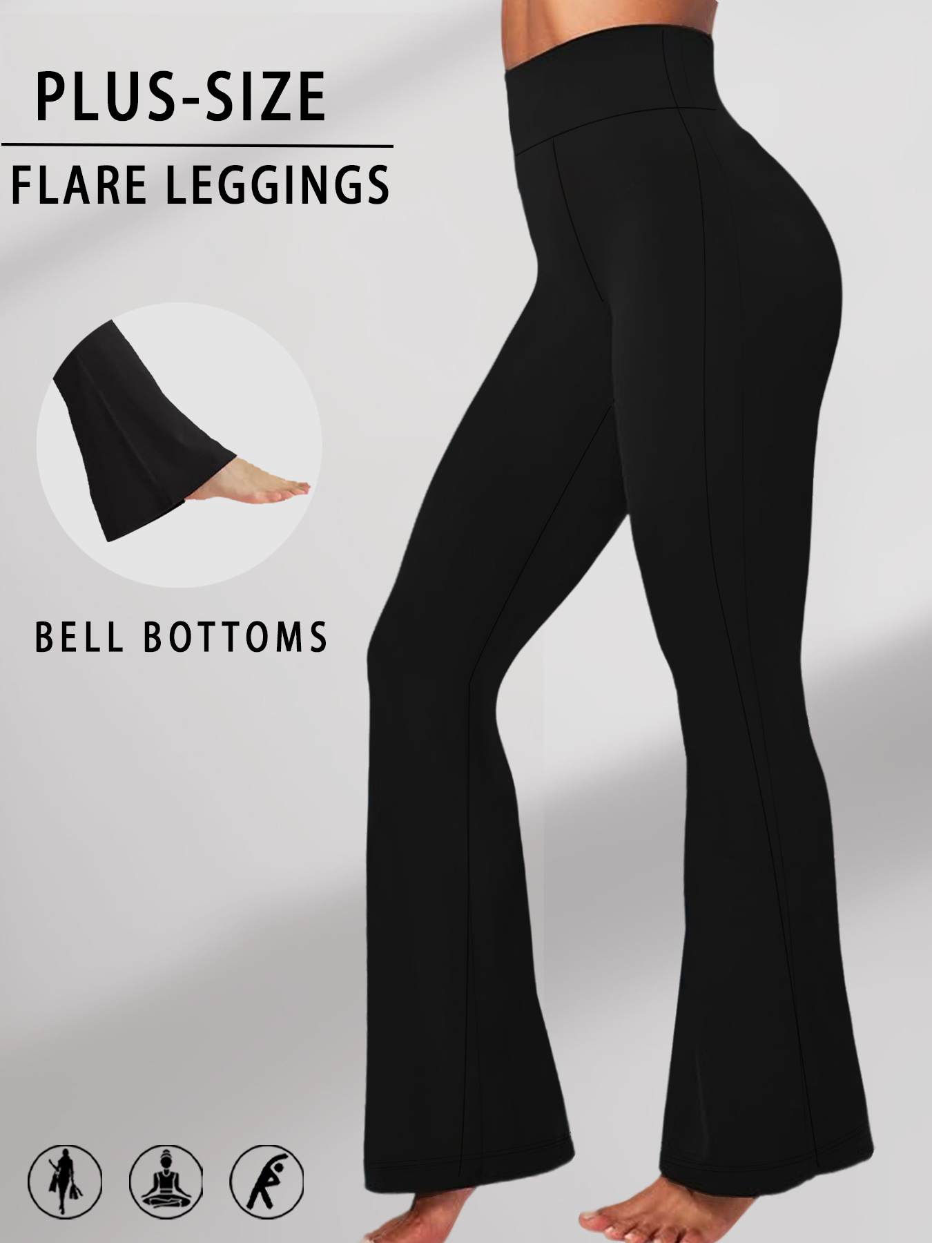 بنطلون نسائي واسع الساقين فائق - مراجعة Yoga Fitness Leggings وسعره