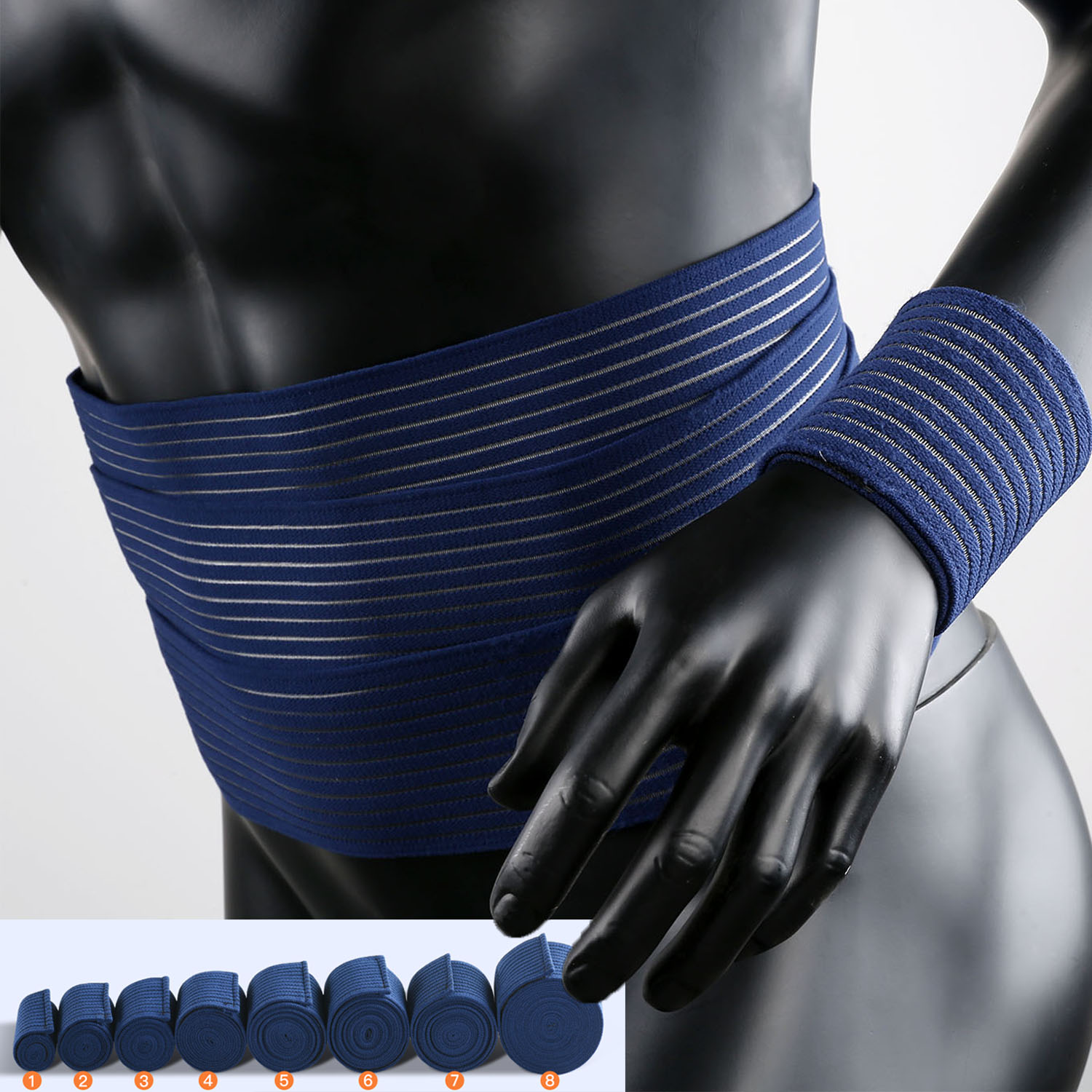 1 قطعة ضمادة ضغط الشريط الكاحل - مراجعة Knee Sleeve Compression وسعره