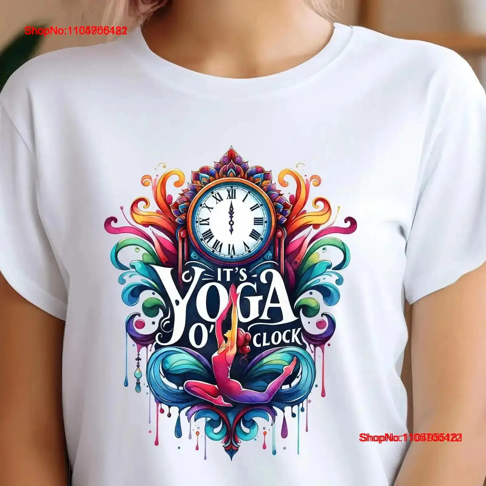 تي شيرت يوغا بتصميم 'It's O'Cl - مراجعة Yoga Fitness Instructor وسعره