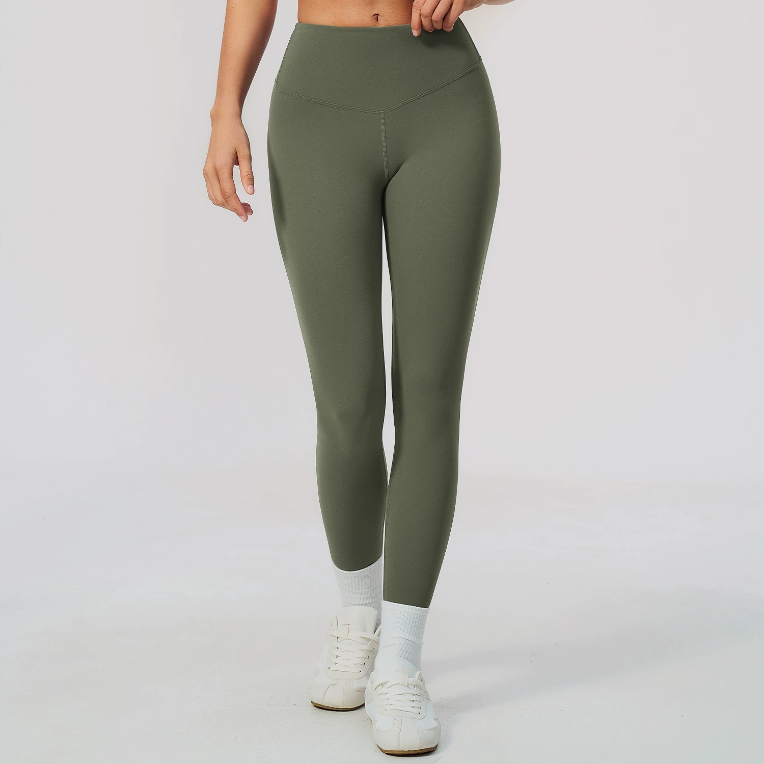 بنطلون يوغا بلون موحد للنساء،  - مراجعة Yoga Fitness Leggings وسعره