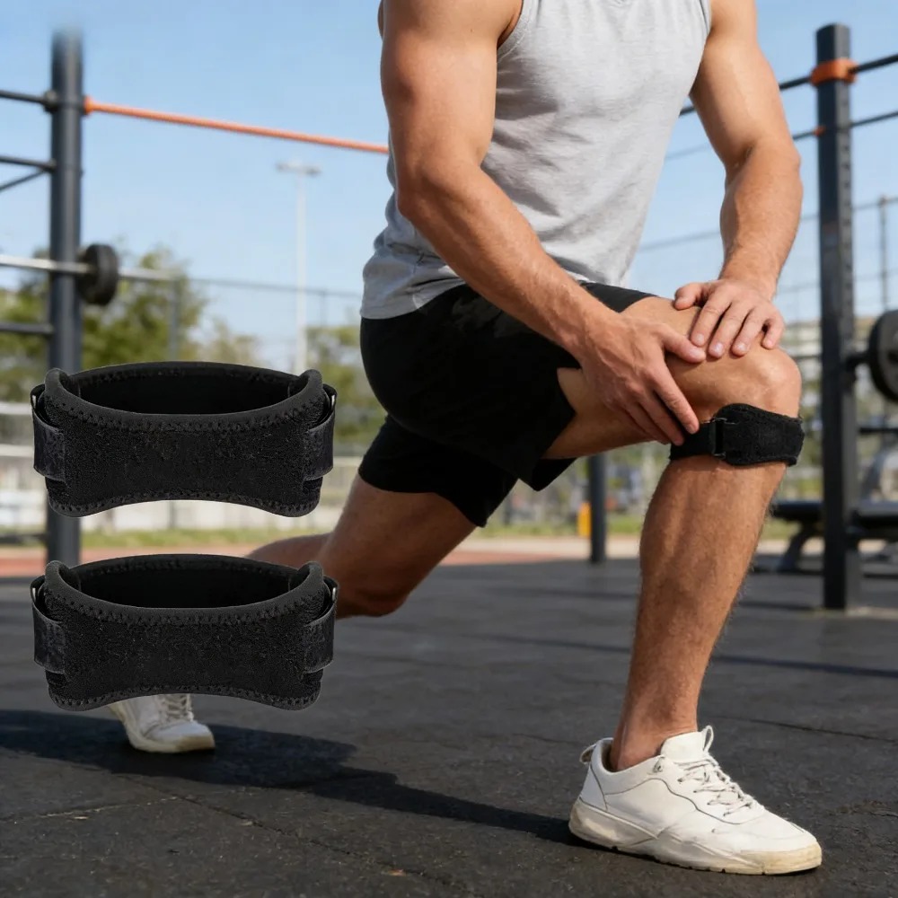 دعامة ركبة قابلة للتعديل لامتص - مراجعة Knee Sleeve Compression وسعره