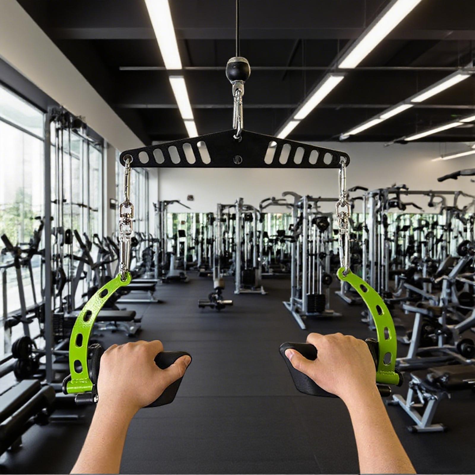 كابل آلة مرفق نظام البكرة محول - مراجعة Lat Pulldown Bar وسعره